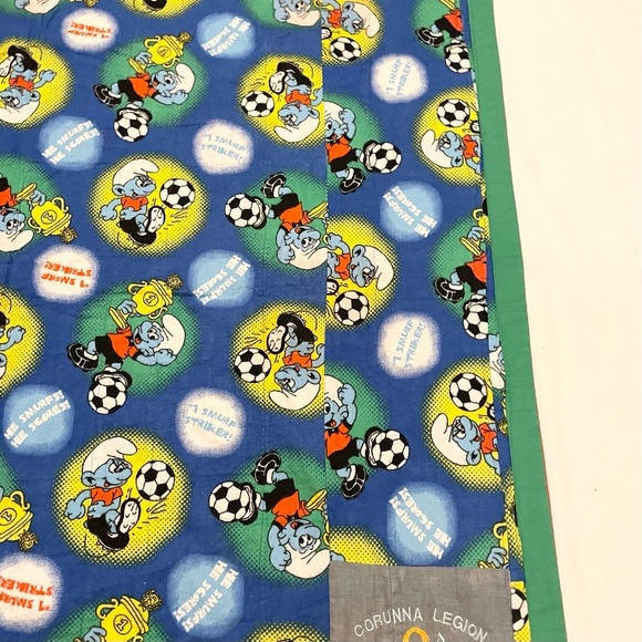 Patchwork Quilt Homemade Smurfs Little Mermaid Clifford - Picture 16 of 16